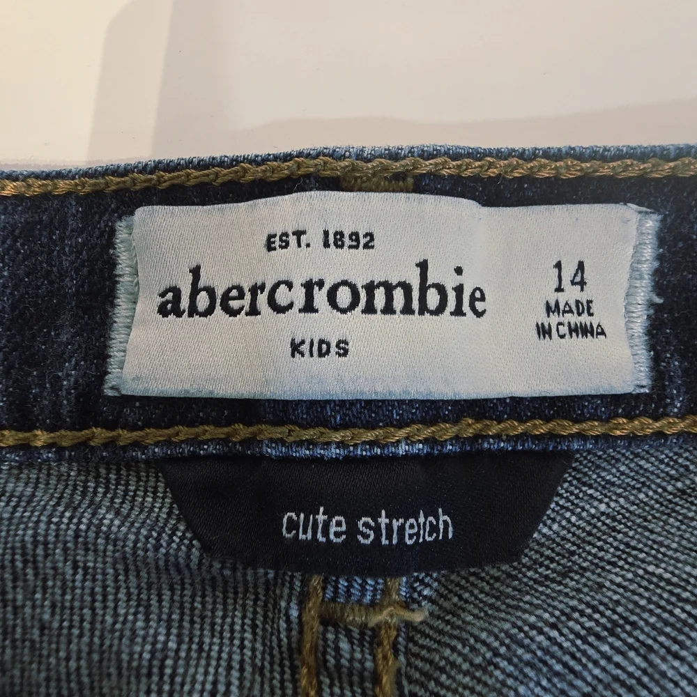 Abercrombie Kids Blue Distressed Jeans Size 14